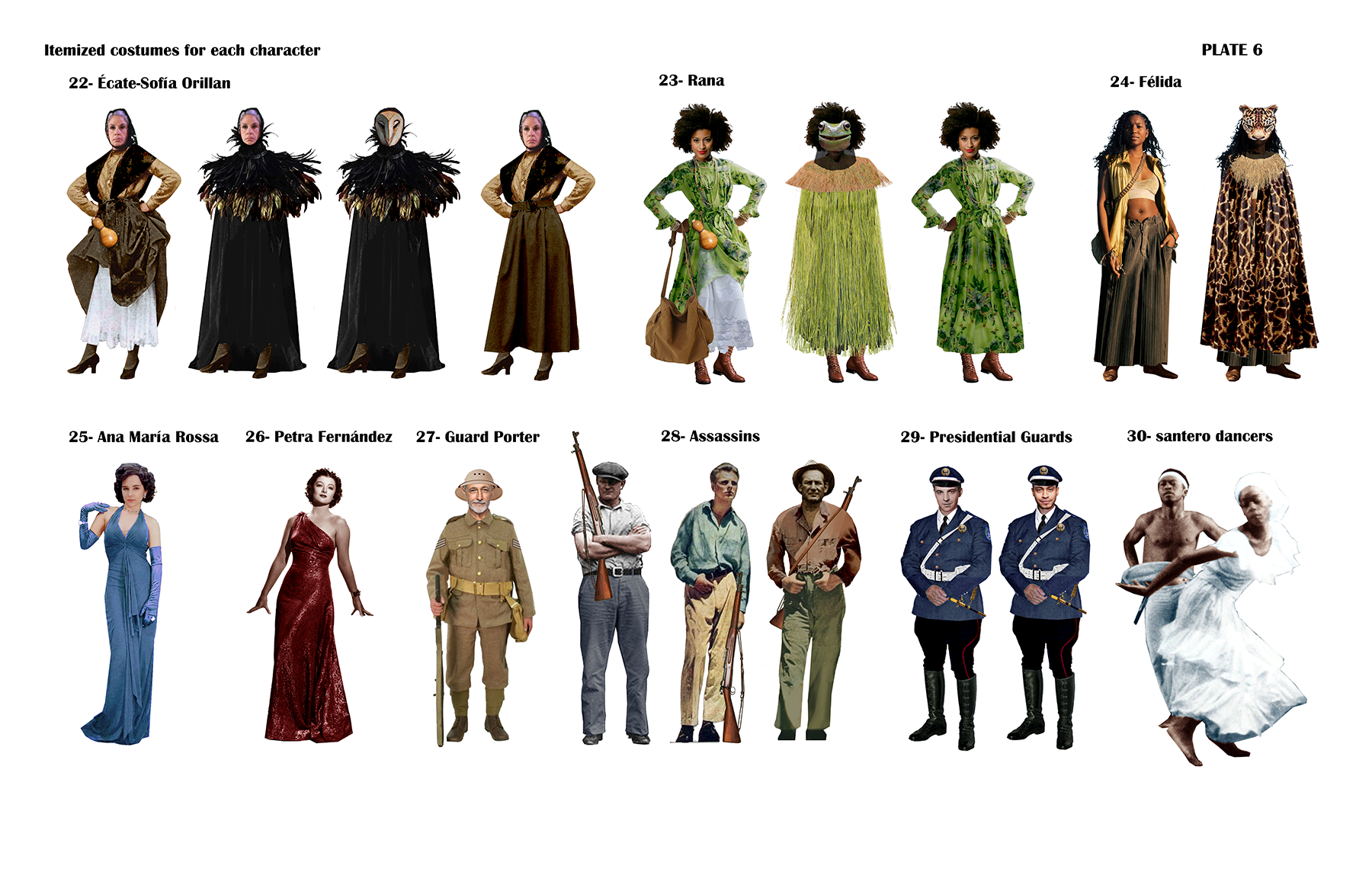 costume design board